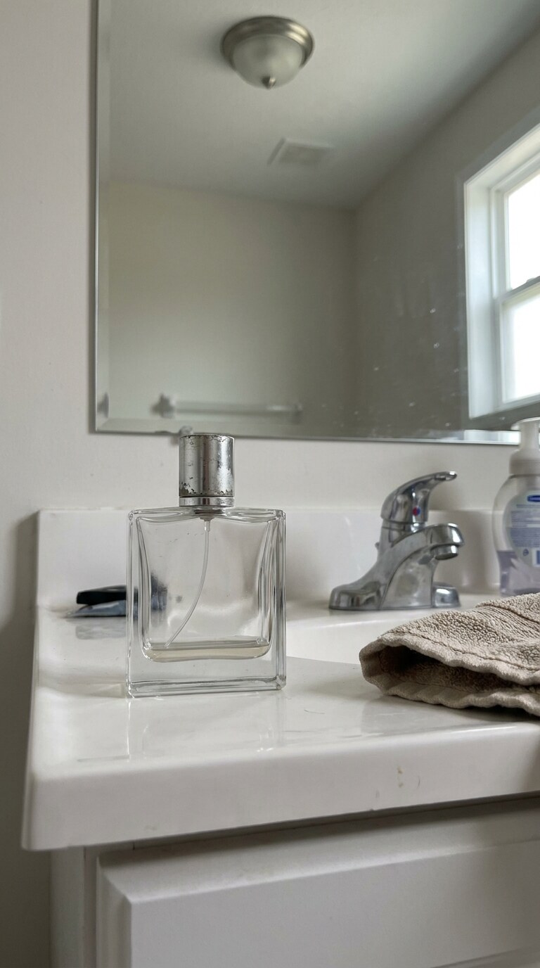 Original fragrance bottle product photo.