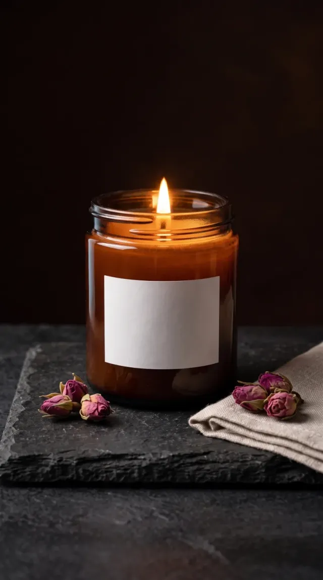 Finished candles ad.